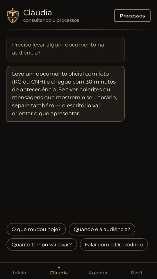 Conversa com a Cláudia, assistente digital do escritório